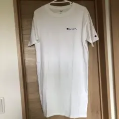 Champion チャンピオン　ロングホワイト Tシャツ M