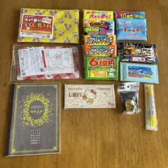 宝くじ　ノベルティ　15点まとめて　夢ーたん　キティちゃん　ポーチ　ノート　新品