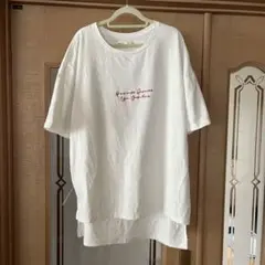 ikka バックプリントTシャツ