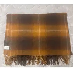 アーバンリサーチ　カシミヤ30%配合 ブラウン チェック柄 マフラー