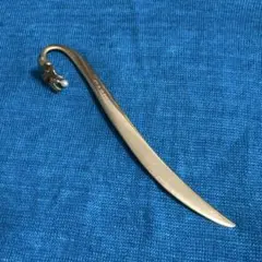 ミキモト　金属製リボン型ブックマーク