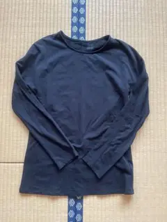 ユニクロユー ヒートテック　コットンクルーネックT（長袖）　ブラック