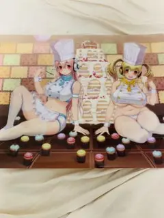 すーぱーそに子＆すーぱーぽちゃ子 クリアファイル 津路参汰画集 特典　パティシエ