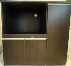 ニトリ レンジ台 キッチン収納 ダークブラウン （8890770）