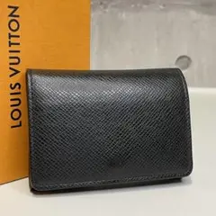ルイヴィトン アンヴェロップ カルトドゥヴィジット 名刺入れ パスケース 黒