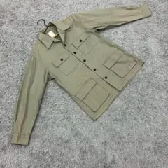 ✨BACK NUMBER✨メンズサファリジャケット♡撥水加工♡カーキ(M)