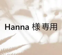 Hanna 様　専用ページ