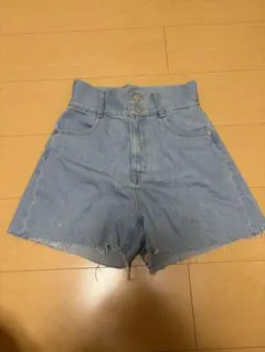 EMODA ハイウエストショートパンツ ライトブルー