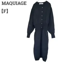 MAQUIAGE レディース F ワンピース♡ニット 大人女子♡秋冬 リボン♡黒