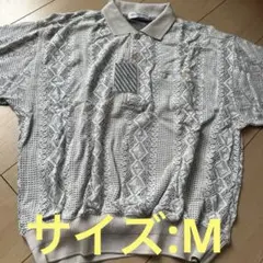 【新品未使用タグ付き】メンズ 幾何学模様 ポロシャツ M