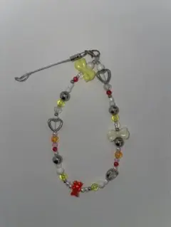 ビーズ スマホストラップ