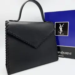 美品✨ イヴサンローラン YSL ハンドバッグ レザー 本革 ブラック