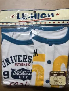 LE-HIGH 大学風プリント 星柄 80サイズ