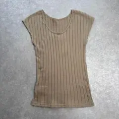 MACPHEE トゥモローランド フレンチスリーブニット ノースリーブ S