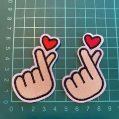きゅん 勝たん アイロン ワッペン 刺繍 韓国ドラマ キュン 愛 推し LOVE