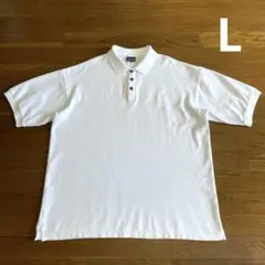 Patagonia オーガニックコットン ポロシャツ L 白 ワンポイント F4