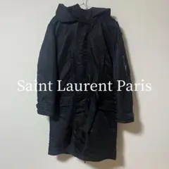 SAINT LAURENT サンローラン　パリ　ブラック モッズコート SAINT LAURENT サンローラン パリ ブラック モッズコート