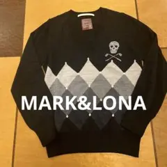 MARKu0026LONA ゴルフ ウールセーター モノトーン スカル