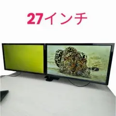 【2台】I.O DATE 27型ワイド液晶ディスプレイ LCD-MF271EDB