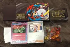新品 ポケモンカード プレミアムトレーナーボックスmega パックなしの中身のみ