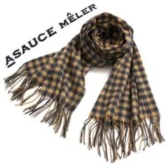 ASAUCE MELER ギンガムチェック カシミヤストール アソースメレ