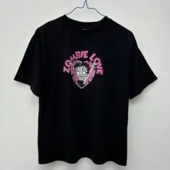 Betty Boop Zombie Love Tシャツ黒　ラ11