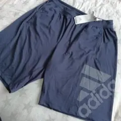 adidas トレーニングショーツ ネイビー　大きなサイズ