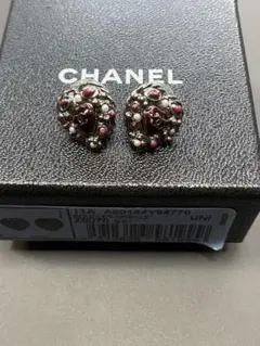 シャネル CHANEL ピアス ハート 中古美品 ビンテージ