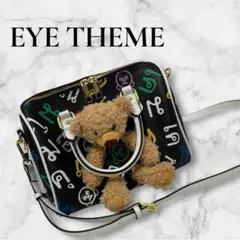 EYETHEME ショルダーバッグ クマ ブラック 黒 ハンドバッグ 2way