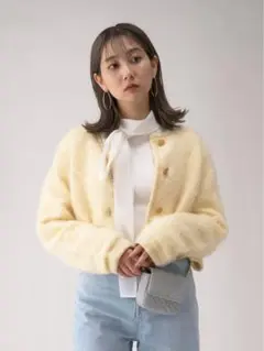 週末限定セール!新品 SNIDEL モヘアニットジャケット