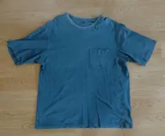 ユニクロ　インディゴ色　Tシャツ