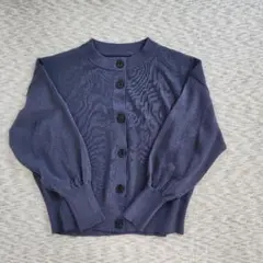for/c ネイビー　シアーカーディガン