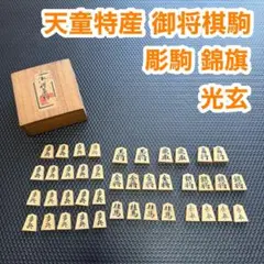 未使用品 御将棋駒　将棋　駒　天童特産 一刀作 箱付き 木製 Amazon | 玉山作 天童特産 御将棋駒 手彫り 箱付き 将棋 駒 名