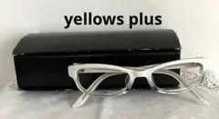 yellows plus 白のメガネ&DITA ディータのメガネケース
