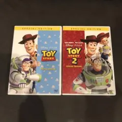 ディズニーPIXAR トイストーリー1、2 映画DVD 2枚セット 美品