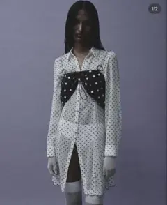 polka dot shirt dress