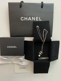 シャネル 正規品 ココマーク ネックレス パール