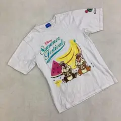 ディズニーチップ&デール サマーフェスティバルTシャツ ホワイト S