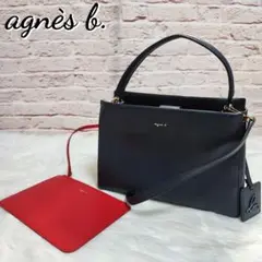 【美品】アニエスベー sophie 2wayワンハンドルバッグ ソフィー