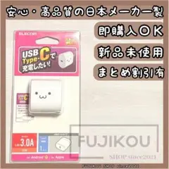 15W Type-Cポート コンパクトAC充電器　ホワイト　急速充電　タイプC