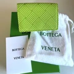 ボッテガヴェネタ 三つ折り財布 ラバー ダニエルリー キウイ