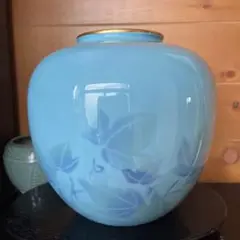 深川製磁花瓶色彩絵磁
