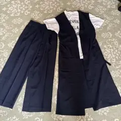 新品ワイドパンツ&ジレ2点セットsサイズ