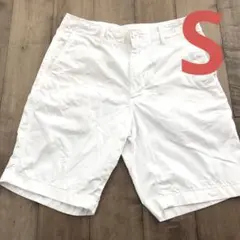 UNIQLO ハーフパンツ　メンズ　白　Sサイズ