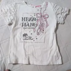 MEZZO PIANO バレエTシャツ ホワイト