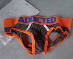 ADDICTED オレンジ グレージョックストラップ