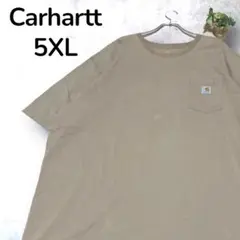 【人気】Carhartt カーハート ポケットTシャツ ベージュ 5XLゆったり
