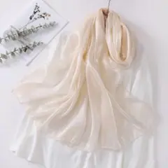 ストール　アイボリー　なめらか　結婚式　日焼け予防　ショール　ベージュ