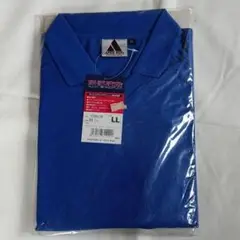 ★未使用品　吸汗速乾　半袖Tシャツ襟付き　ブルー　LLサイズ　メンズ