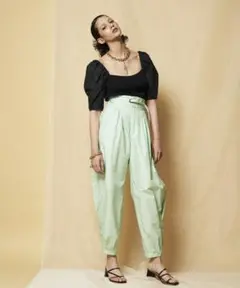 メゾンスペシャル グリーン カーゴパンツ 美品